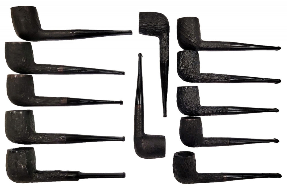 Briar Basket Pipes - Black Sandblast