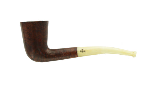 J Waille Large Zulu Briar Pipe Marcello - Bone Stem - LBC001