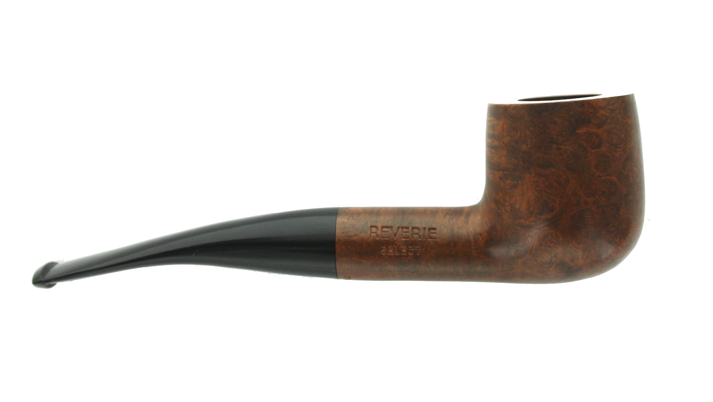 J Waille Large Bent Pot Briar Pipe Reverie - LBC003