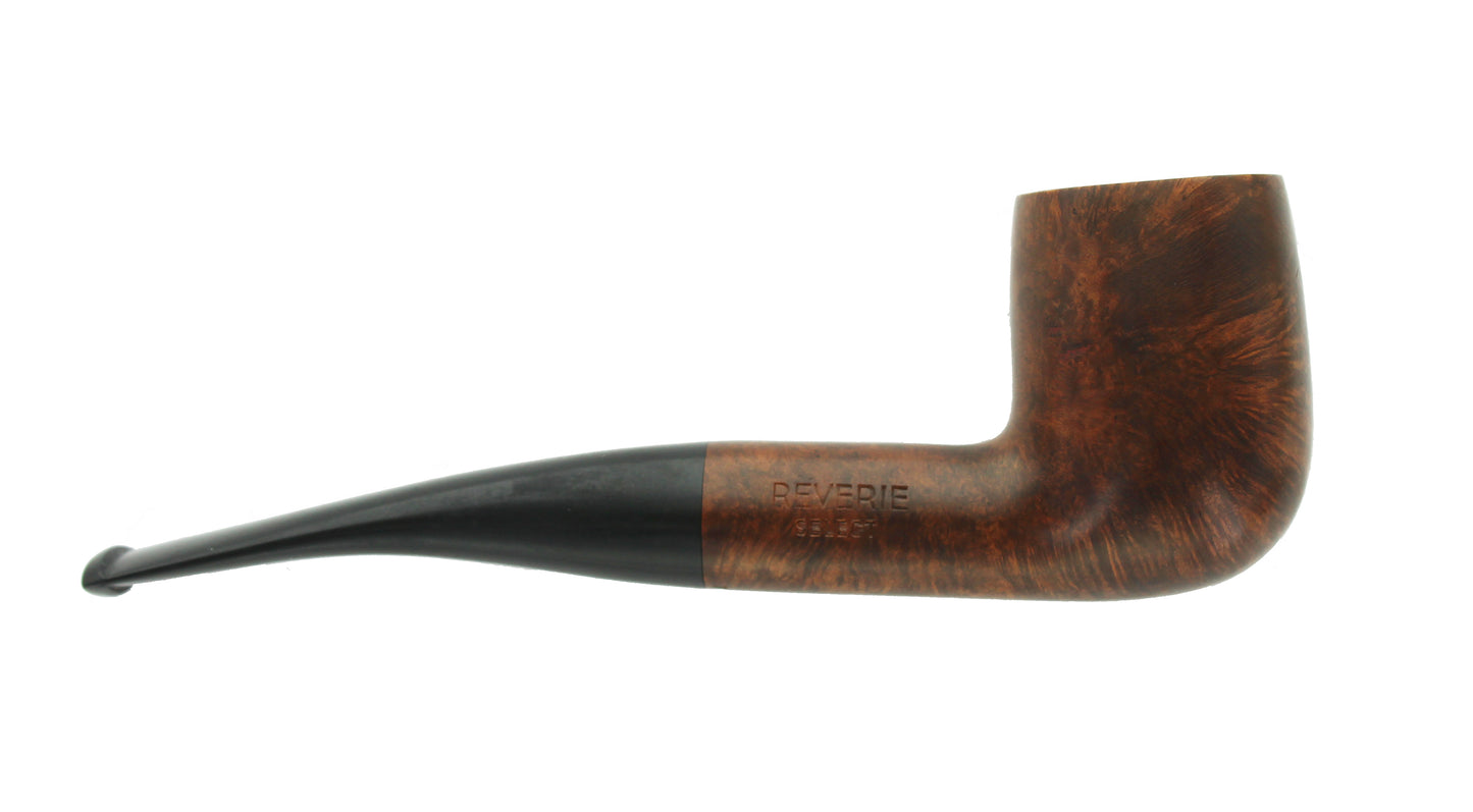 J Waille Large Bent Briar Pipe Reverie - LBC004