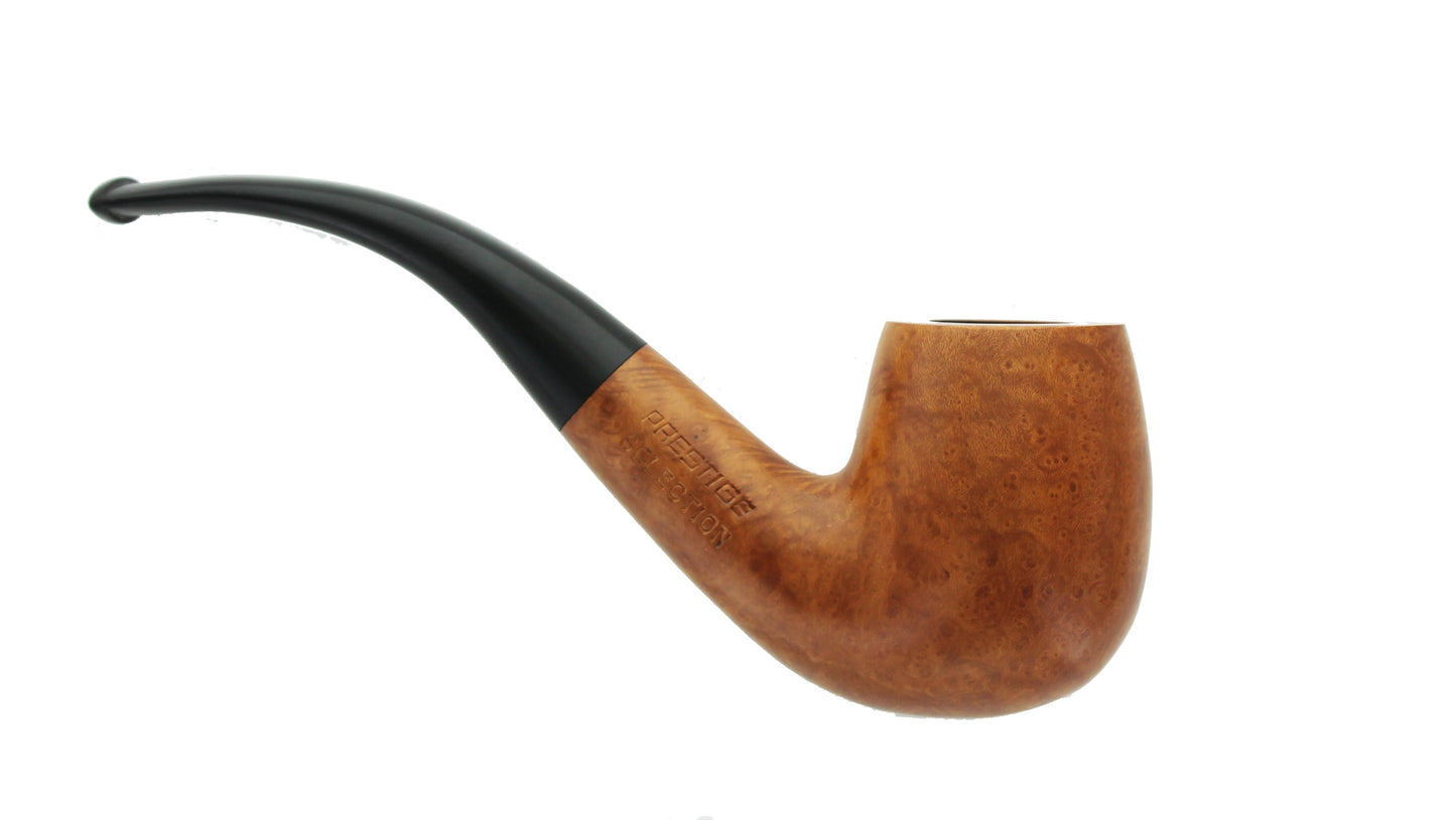 J Waille Large Bent Billiard Briar Pipe Prestige - LBN016