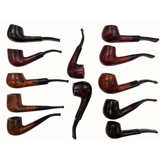 Briar Basket Pipes- Smooth Finish - 12 pack